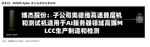 博杰股份：子公司奥德维高速叠层机和测试机适用于AI服务器领域高端MLCC生产制造和检测-第3张图片