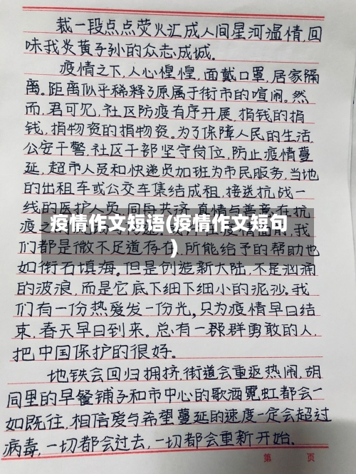 疫情作文短语(疫情作文短句)-第2张图片