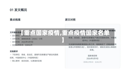 【重点国家疫情,重点疫情国家名单】-第2张图片