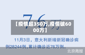 【疫情超350万,疫情破6000万】