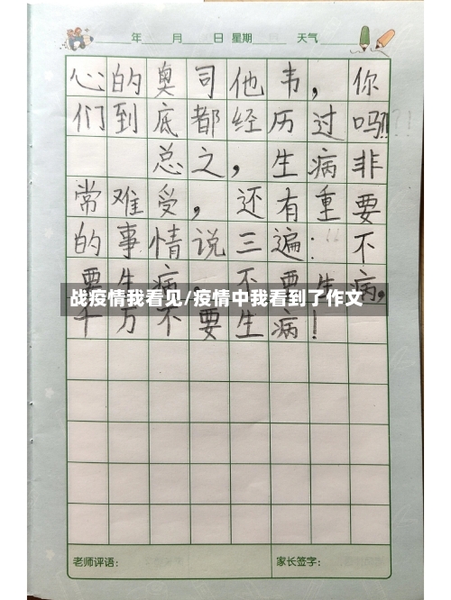 战疫情我看见/疫情中我看到了作文